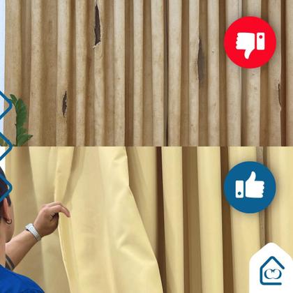 Imagem de Cortina Oxford 3,00 x 2,50m Para Quarto Sala Escritório Corta Luz Tecido Grosso Premium