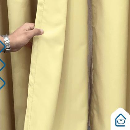 Imagem de Cortina Oxford 3,00 x 2,50m Para Quarto Sala Escritório Corta Luz Tecido Grosso Premium