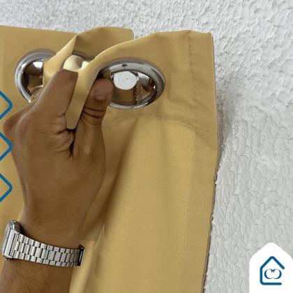 Imagem de Cortina Oxford 3,00 x 2,50m Para Quarto Sala Escritório Corta Luz Tecido Grosso Premium