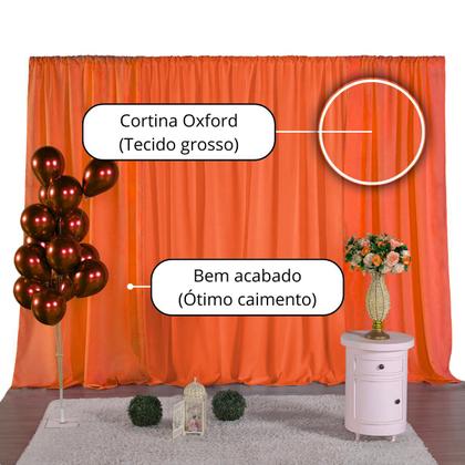 Imagem de Cortina Oxford Decoração P/Festa Aniversário Casamento 3MX2M