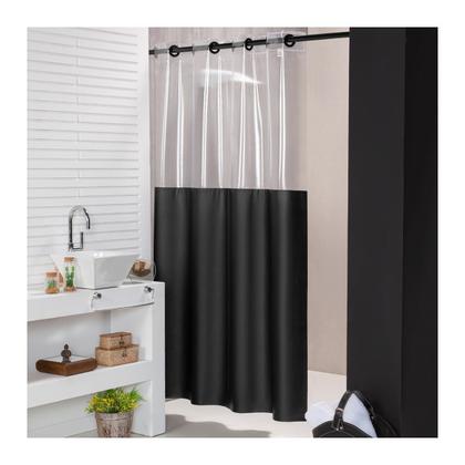 Imagem de Cortina Para Box Banheiro 100% Pvc Antimofo Envio Imediato