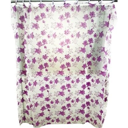 Imagem de Cortina Para Box Banheiro Com Ganchos 100% Poliester 180cm