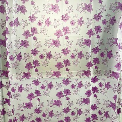 Imagem de Cortina Para Box Banheiro Com Ganchos 100% Poliester 180cm