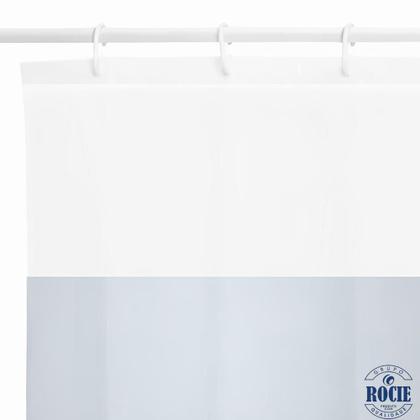 Imagem de Cortina Para Box De Banheiro Com Visor Transparente Ganchos 1,78X1,83M Coloridas Varidadas Wincy