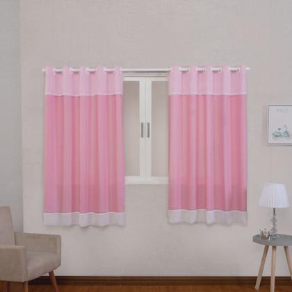 Imagem de Cortina para janela quarto de bebê 2.80x1.60m menina Rose