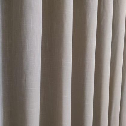 Imagem de Cortina Para Janela/Quarto/Sala Voil Gaze De Linho Com Forro Blackout Alto Padrão P/ Varão 4,00x2,50