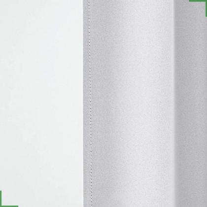 Imagem de cortina para provador tecido blackout branco gelo 1,40x1,80