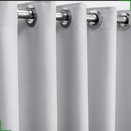 Imagem de cortina para provador tecido blackout branco gelo 1,40x1,80