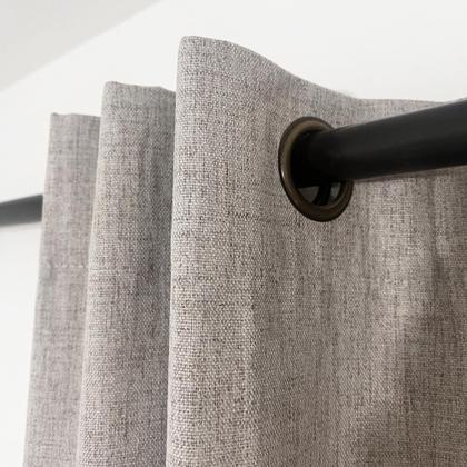 Imagem de Cortina Para Quarto Blackout em Tecido Linho 300x220cm 100% Bloqueio de Luz