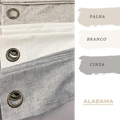 Imagem de Cortina Para Quarto Blackout em Tecido Linho 300x220cm 100% Bloqueio de Luz