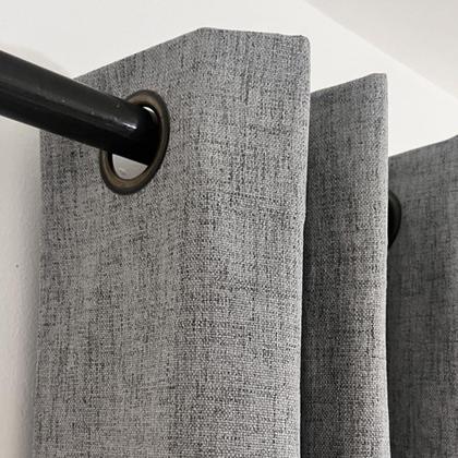 Imagem de Cortina Para Quarto Blackout em Tecido Linho 300x220cm 100% Bloqueio de Luz