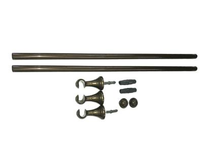 Imagem de Cortina Para Quarto Com Varão Incluso Kit Completo Oxford