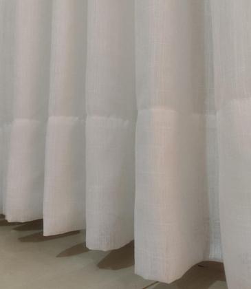 Imagem de Cortina Para Quarto Linho Com Forro Microfibra Trilho Suíço Deslizante Wave Sob Medida 7,00x2,60