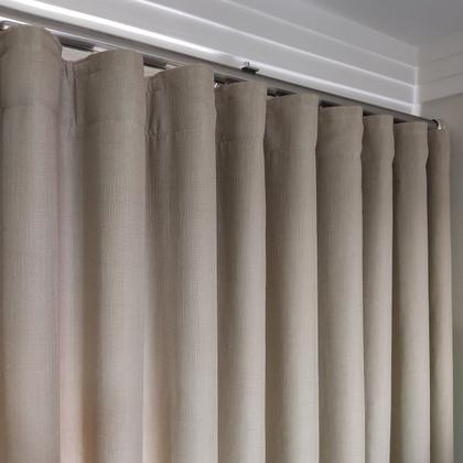 Imagem de Cortina Para Quarto Trilho Suíço Duplo Linho+blackout 100% 10,00x2,90