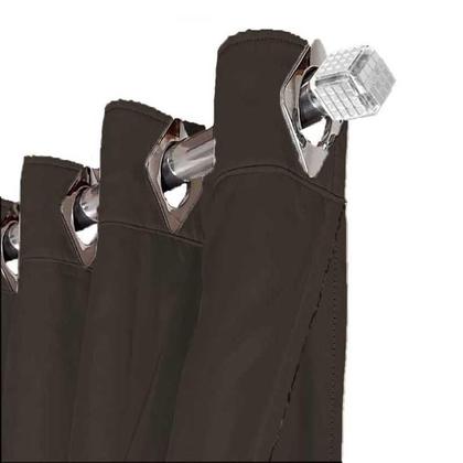 Imagem de Cortina Para Sala E Quarto Blecaute Bia 8,10 X 2,60 Marrom