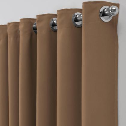 Imagem de Cortina Para Sala E Quarto Seis Metros Franzida Bege