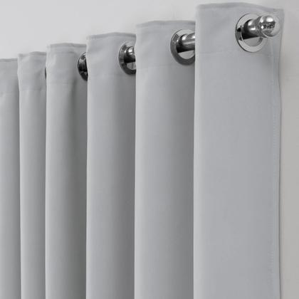 Imagem de Cortina Para Sala E Quarto Seis Metros Franzida Gelo