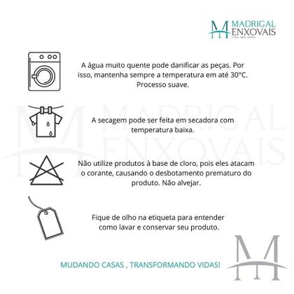 Imagem de Cortina para Sala Estampada 3,00x2,50m Sultan Ruanda Varão