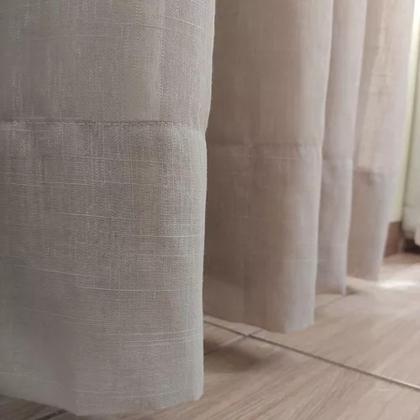 Imagem de Cortina Para Sala Linho Com Forro 7,00x2,60 Trilho Wave