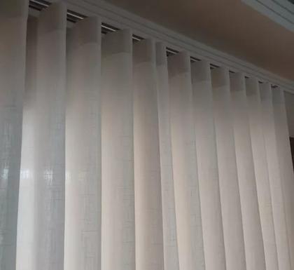 Imagem de Cortina Para Sala Linho Com Forro 7,00x2,60 Trilho Wave