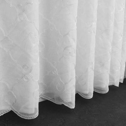 Imagem de Cortina Para Sala/Quarto Bordada Voal Com Forro Microfibra Leve 3,00x2,60