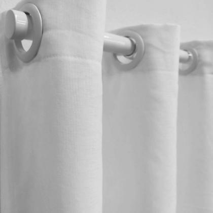 Imagem de Cortina Para Sala/Quarto Bordada Voal Com Forro Microfibra Leve 3,00x2,60