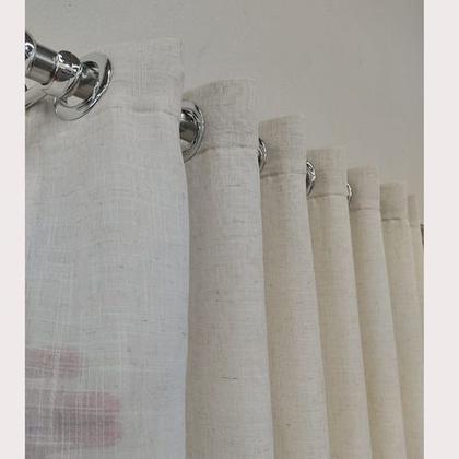 Imagem de Cortina Para Sala Quarto Porta Linho Com Forro 6,00x2,60