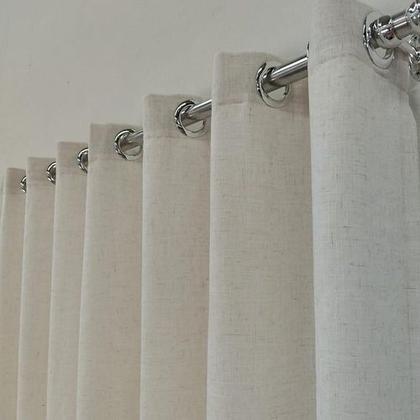 Imagem de Cortina Para Sala Quarto Porta Linho Com Forro 6,00x2,60