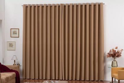 Imagem de cortina para sala quarto tecido blackout avela 2,60x1,80