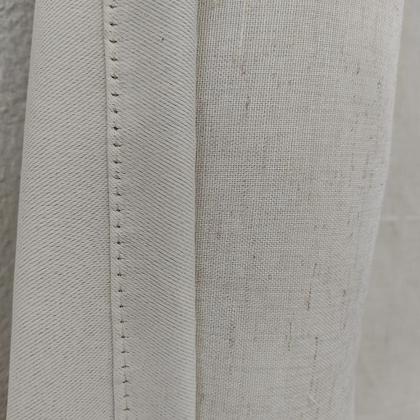 Imagem de Cortina Para Sala Quarto Voil Gaze De  Linho Com Forro Blecaute Blackout 3,00x1,50