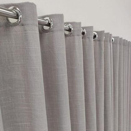 Imagem de Cortina Para Suíte/Quarto De Voil Gaze Linho Com Forro Em Blackout 8,00x2,80