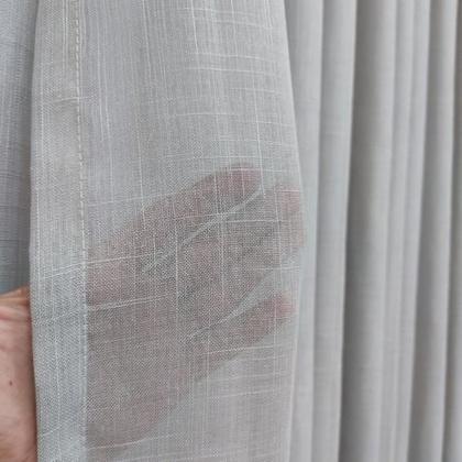 Imagem de Cortina Para Suíte/Quarto De Voil Gaze Linho Com Forro Em Blackout 8,00x2,80