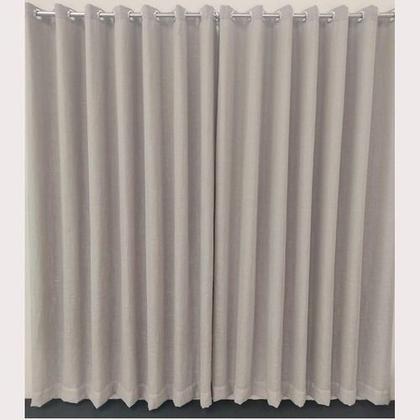 Imagem de Cortina Para Suíte/Quarto De Voil Gaze Linho Com Forro Em Blackout 8,00x2,80