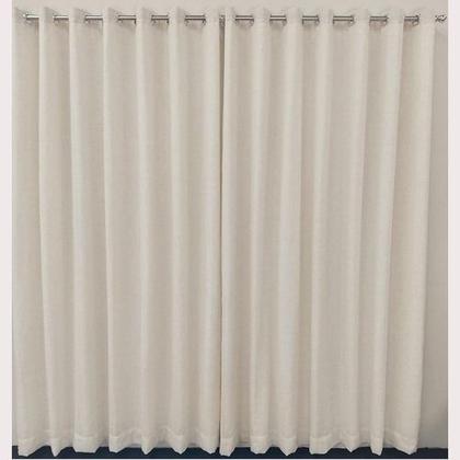 Imagem de Cortina Para Suíte/Quarto De Voil Gaze Linho Com Forro Em Blackout 8,00x2,80