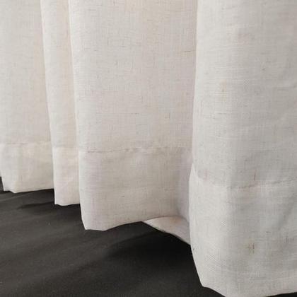 Imagem de Cortina Para Suíte/Quarto De Voil Gaze Linho Com Forro Em Blackout 8,00x2,80