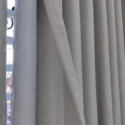 Imagem de Cortina  Para Trilho Suíço Duplo Linho E blackout 6,00x2,70