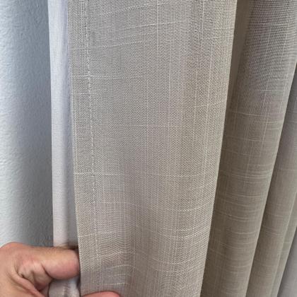 Imagem de Cortina Para Varão De Voil Linho Com forro Microfibra 6,00x2,60