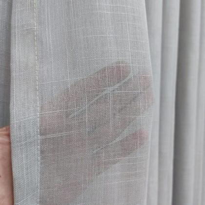 Imagem de cortina para varão gaze de linho com forro de microfibra 5,00mx2,60m