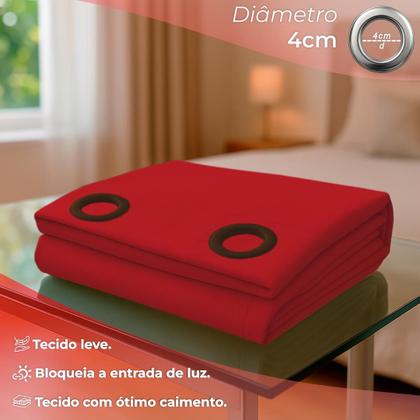 Imagem de Cortina Para Varão Tecido Rustico 1,60x2,60 Para Sala Quarto