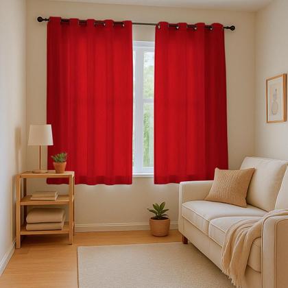 Imagem de Cortina Para Varão Tecido Rustico 1,60x2,60 Para Sala Quarto