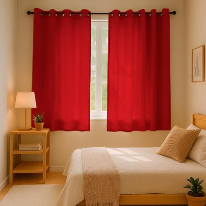 Imagem de Cortina Para Varão Tecido Rustico 1,60x2,60 Para Sala Quarto