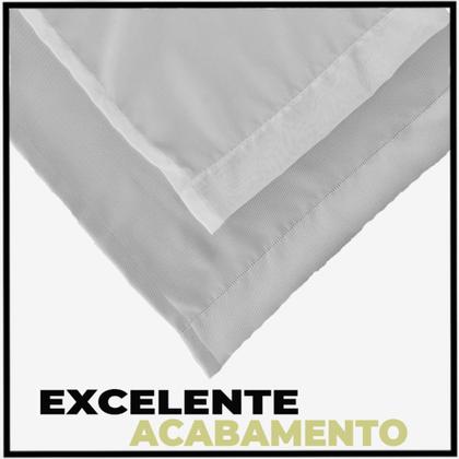 Imagem de cortina pé direito Lisboa 5,00 x 4,00 tecido com voal branco