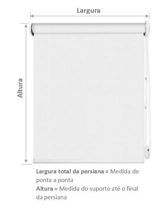 Imagem de Cortina Persiana De Rolo Blackout Pvc Corta Luz L 1,7x1,4 A