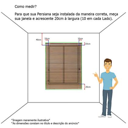 Imagem de Cortina Persiana Rolô Tela Solar 3% Arelle Decor  0,40 larg X 2,60 alt