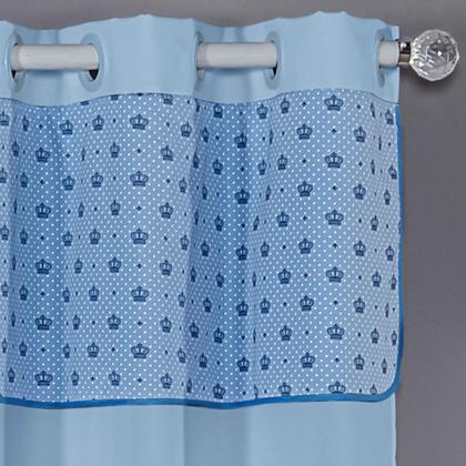 Imagem de Cortina Quarto Bebê Infantil 2,90x1,80 Menino E Menina Estampada Lisa