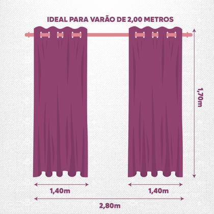 Imagem de Cortina Roma 2 80 X 1 80 Metros Para Sala E Quarto
