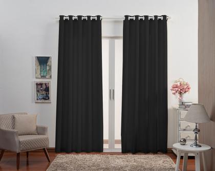 Imagem de Cortina Semi Blackout 3,00 x 2,00 Para Sala e Quarto Em Tecido Oxford Varias Cores