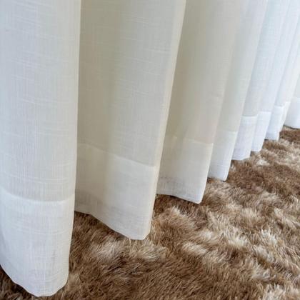 Imagem de Cortina Sofisticada De Voil Linho Com forro Microfibra 6,00x2,60