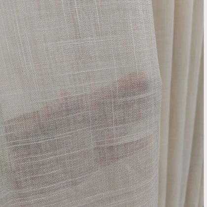Imagem de Cortina Sofisticada Voil Gaze De  Linho Com Forro Blecaute Blackout 3,00x1,50