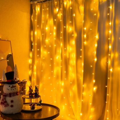 Imagem de Cortina String Lights Dazzle Bright 300 LED conectável em 8 modos